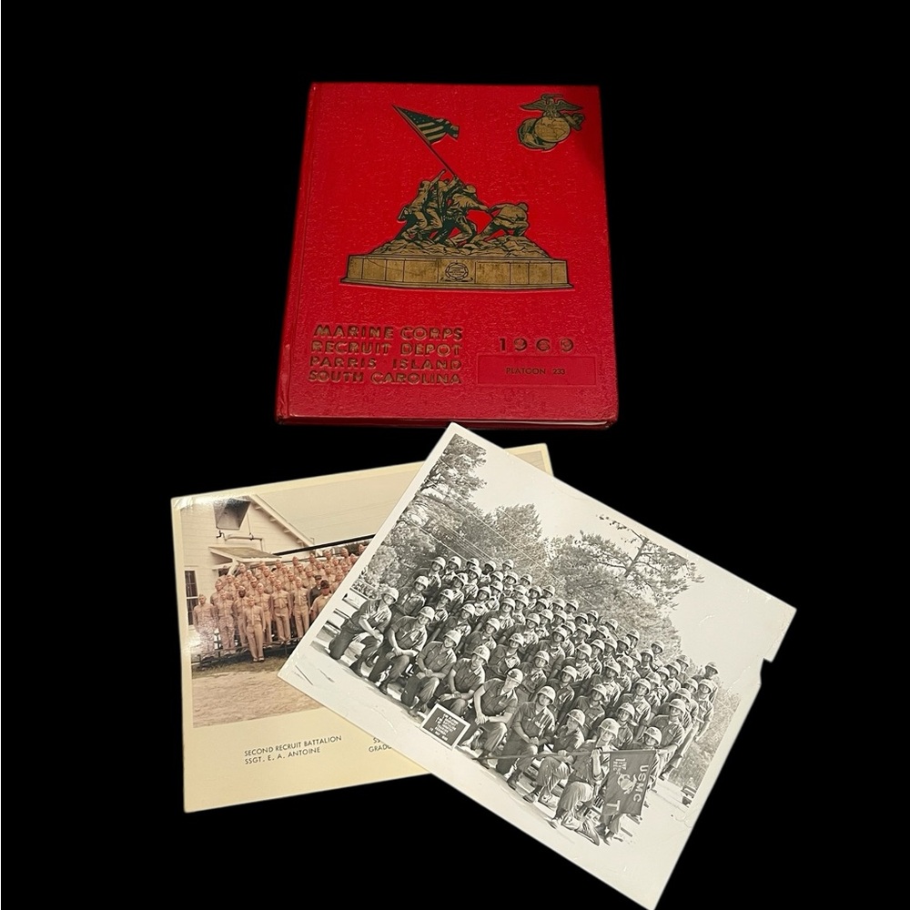 Marine Corps Platoon 233 1969 1st Infantry Parris Island Yearbook Class Photos
